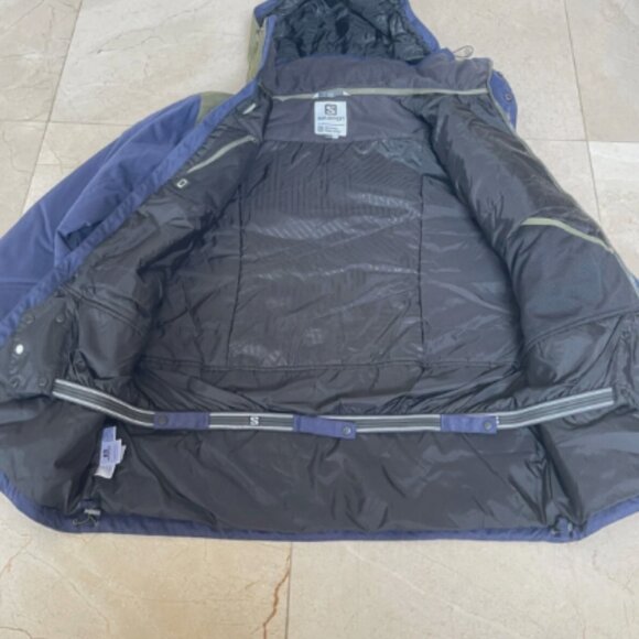 Salomon Men's Clima Pro Ski Snowboard Jacket Blue Green Size M - Picture 3 of 4